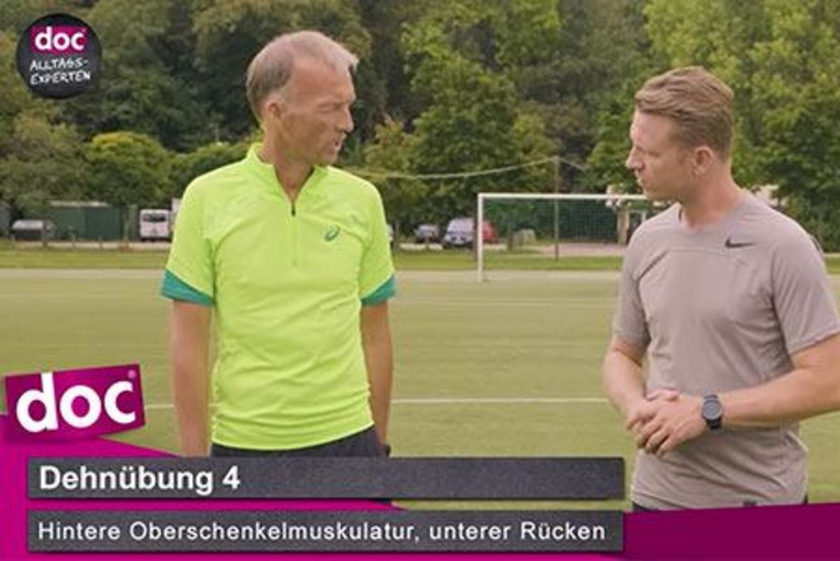 Dehnübung der hinteren Oberschenkel und des unteren Rückens